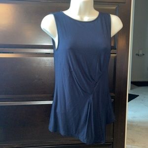 Black sleeveless top